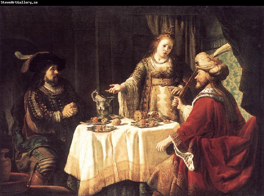 VICTORS, Jan The Banquet of Esther and Ahasuerus esrt